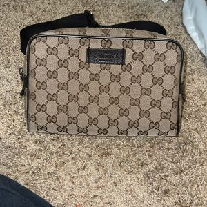 Gucci Authentic Canvas Belt Bag (Waist Bag)